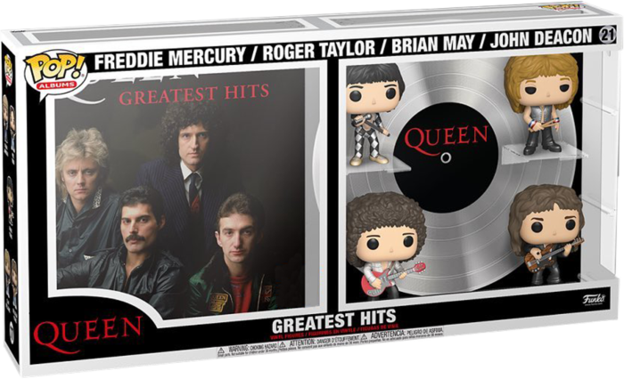 Pre-Order: Queen - Greatest Hits Deluxe Pop! Albums Vinyl Figure 4-Pack