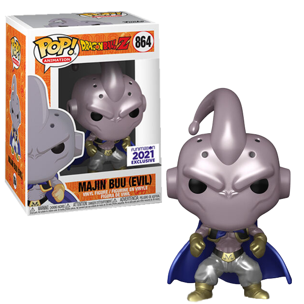 DRAGON BALL Z - MAJIN BUU (EVIL METALLIC) POP! VINYL FIGURE FUNIMATION EXCLUSIVE