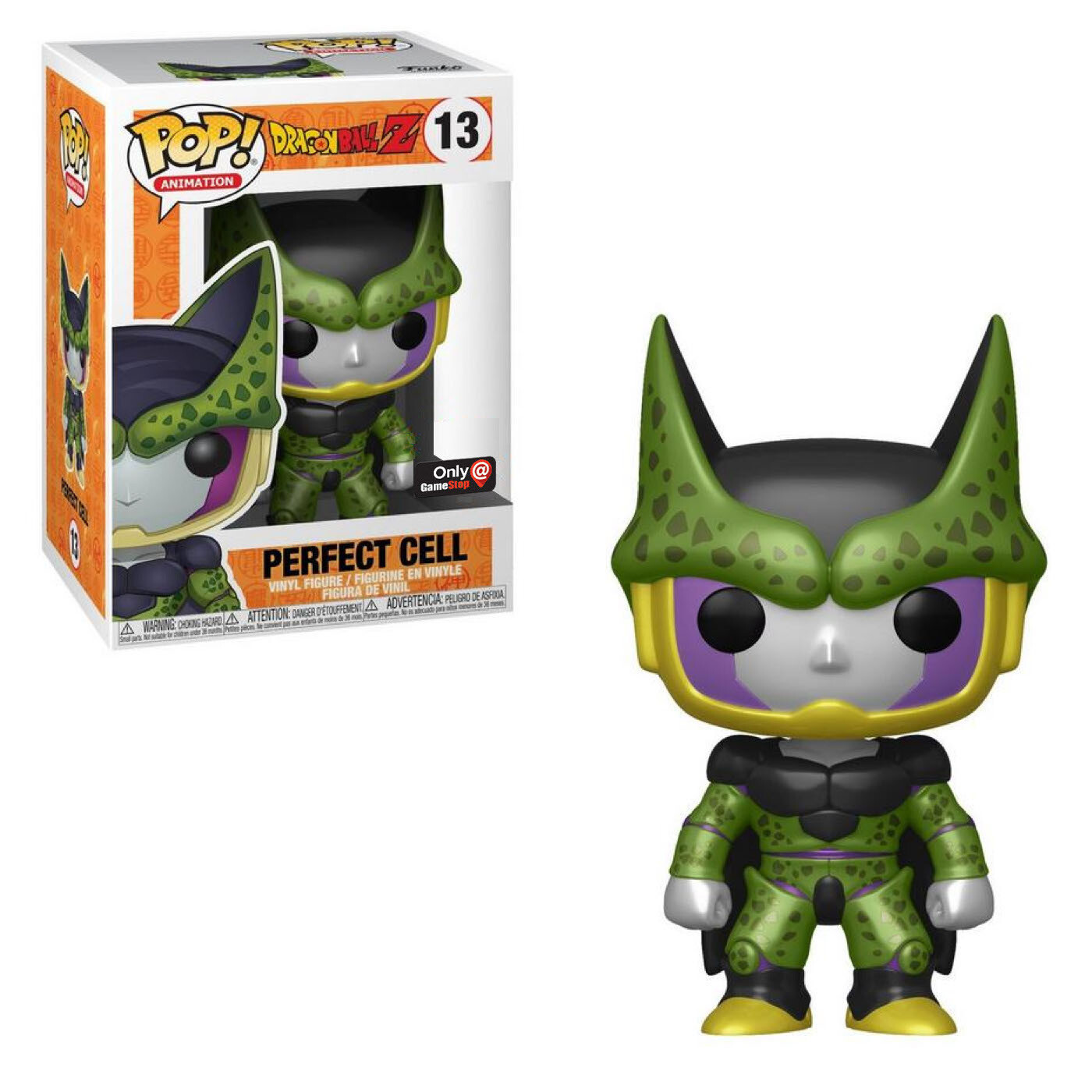 Dragon ball Z - Perfect Cell Metallic Pop! Vinyl Figure (Gamestop sticker)