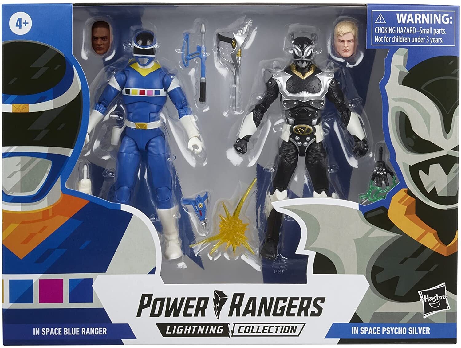Power Rangers Lightning Collection 6inch Blue Ranger Vs Silver Psycho Ranger 2 Pack
