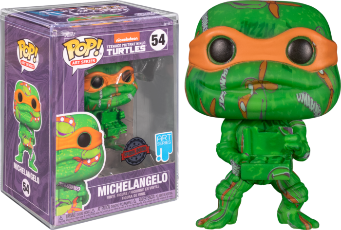 Teenage Mutant Ninja Turtles II: The Secret of the Ooze - Michelangelo Artist Series Pop! Vinyl Figure with Pop! Protector