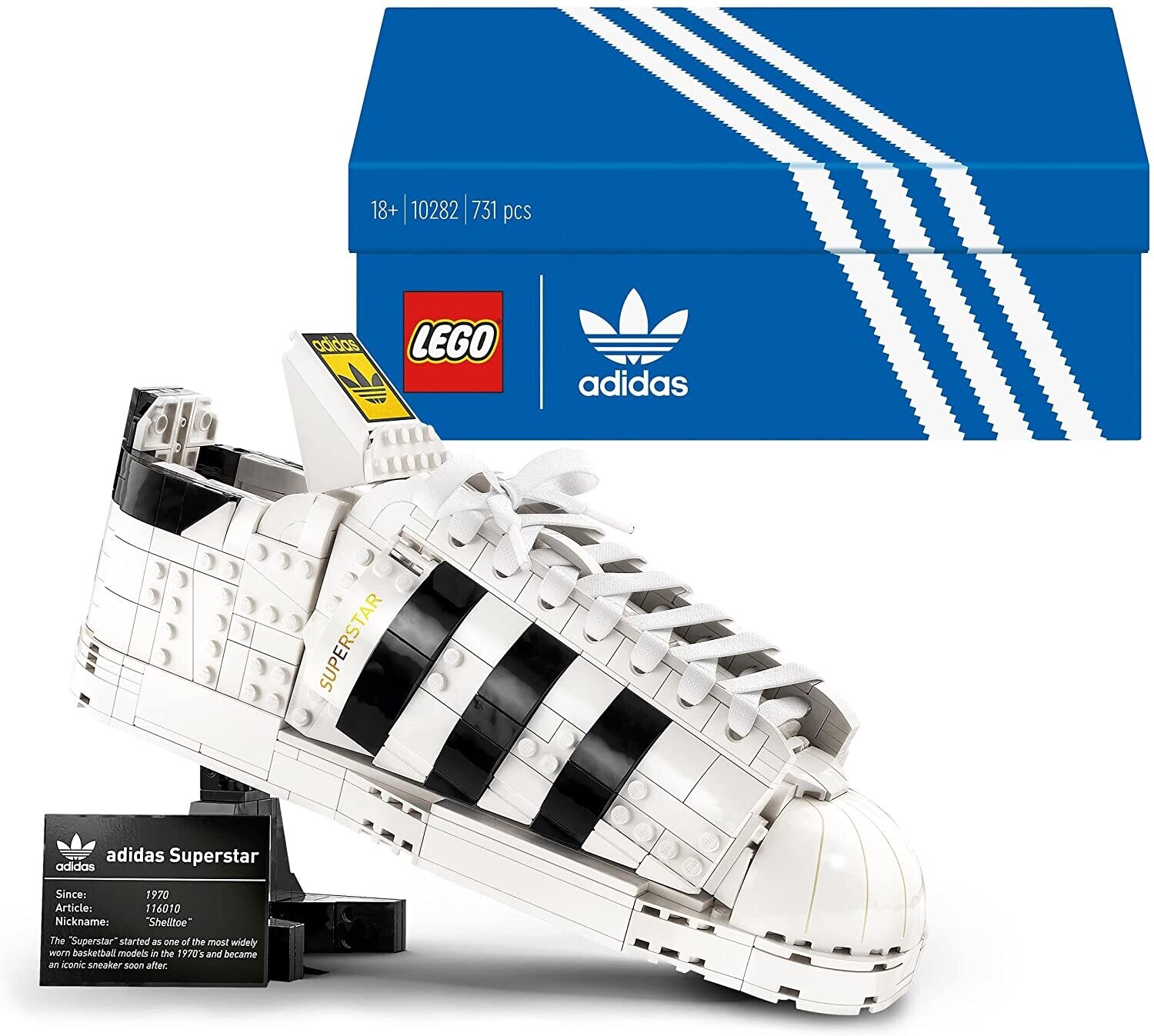 LEGO 10282 Adidas Originals Superstar Trainers Shoe
