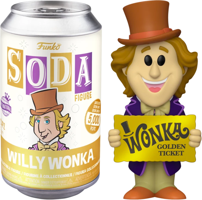 Willy Wonka and the Chocolate Factory - Willy Wonka Vinyl SODA Figure in Collector Can (International Edition)