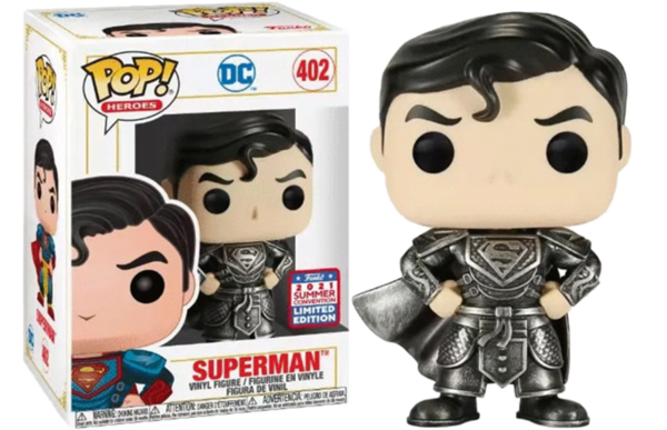 Superman -Black Suit Metallic Imperial Superman Pop! Vinyl Figure- China Exclusive Limited Edition