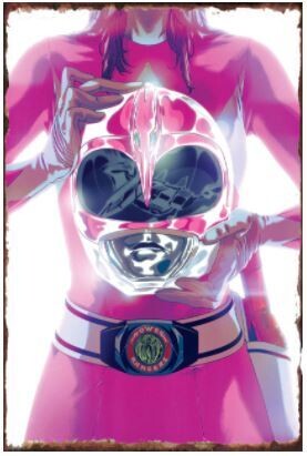 Mighty Morphin Power Ranger Tin Sheet Poster- Pink Ranger