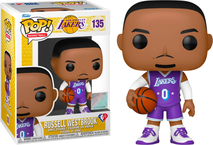 NBA Basketball - Russell Westbrook L.A. Lakers 2021 City Edition Jersey Pop! Vinyl Figure