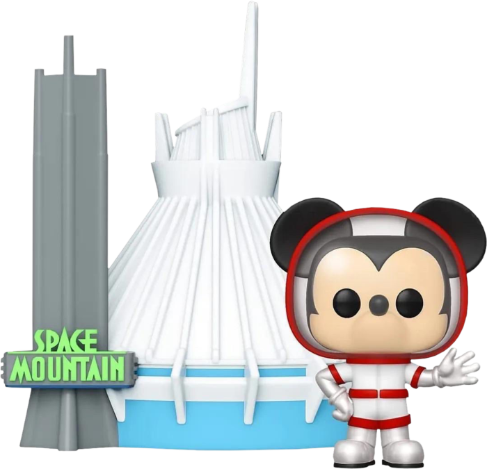 Walt Disney World - Mickey Mouse with Space Mountain 50th Anniversary Pop! Town Vinyl Figure