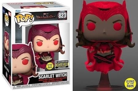 Pre-Order: WandaVision - Scarlet Witch with Darkhold Book Glow in the Dark Pop! Vinyl Figure (EE Sticker)