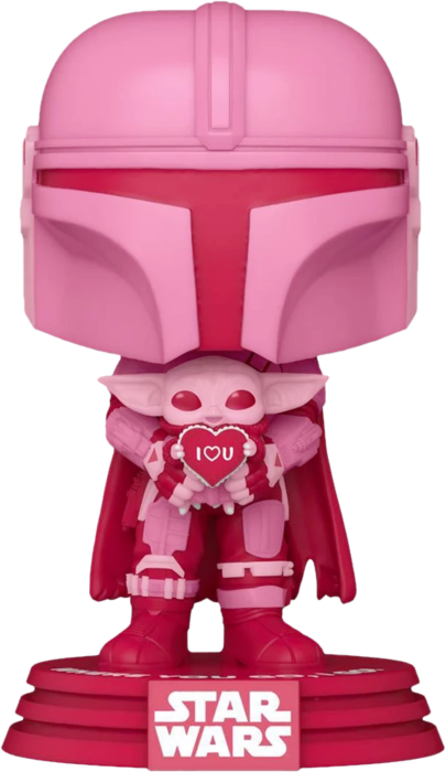 Star Wars: The Mandalorian - The Mandalorian with Grogu Valentine's Day Pop! Vinyl Figure