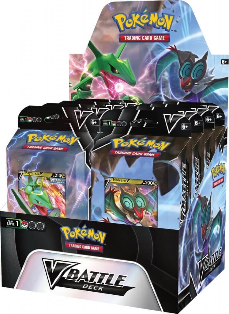 POKEMON TCG Rayquaza &amp; Noivern V Battle Deck Set of 2