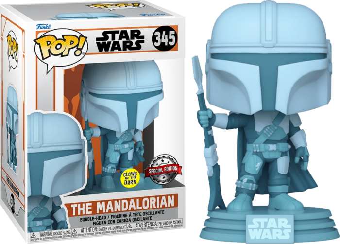 Star Wars: The Mandalorian - Mandalorian Hologram Glow Pop! Vinyl Figure