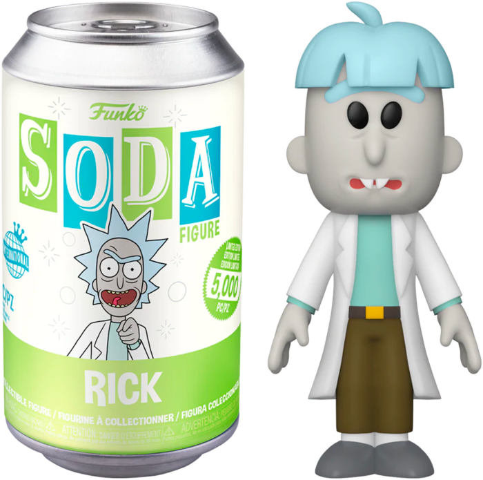 Rick and Morty - Rick Sanchez Vinyl SODA Figure in Collector Can (International Edition)