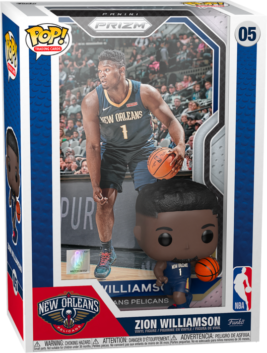 Pre-Order: NBA Basketball - Zion Williamson Pop! Trading Cards Vinyl Figure with Protector Case