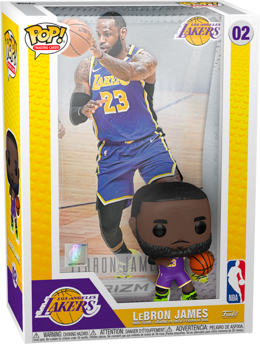 NBA Basketball - LeBron James Pop! Trading Cards Vinyl Figure with Protector Case