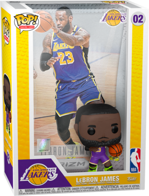 NBA Basketball - LeBron James Pop! Trading Cards Vinyl Figure with Protector Case
