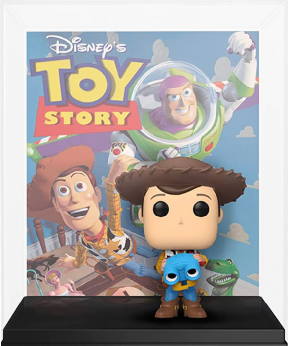 Toy Story - Woody with Lenny the Binoculars Pop! VHS Covers Vinyl Figure