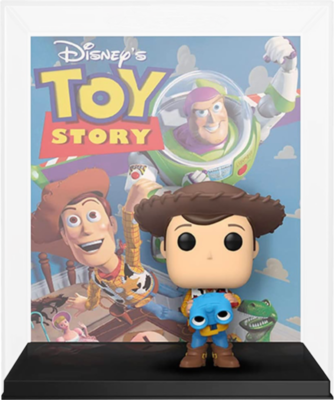 Toy Story - Woody with Lenny the Binoculars Pop! VHS Covers Vinyl Figure