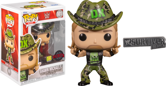 WWE - Shawn Michaels in D-Generation X Summerslam 2009 Pop! Vinyl Figure with Enamel Pin