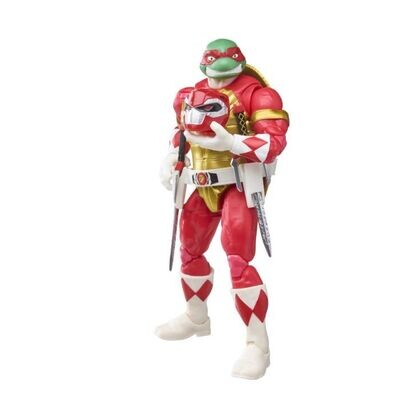 Mighty Morphin Power Rangers / Teenage Mutant Ninja Turtles - Morphed Raphael and Foot Soldier Tommy Lightning Action Figure