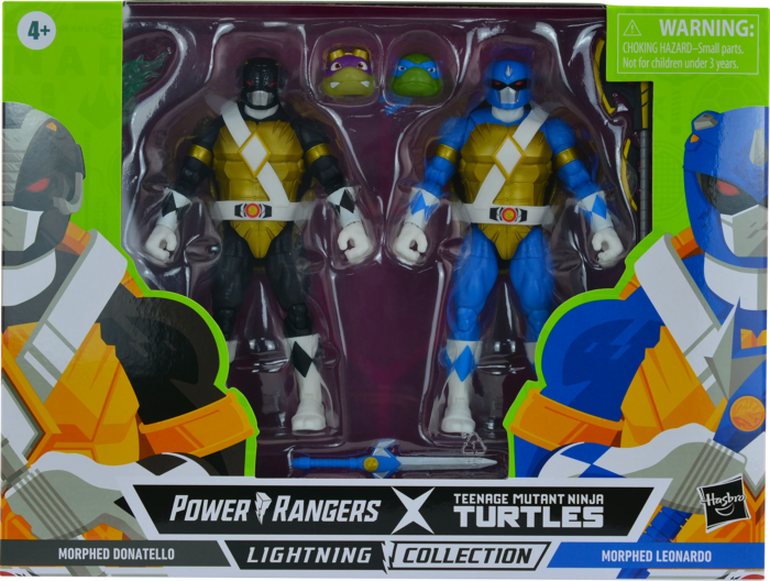 Mighty Morphin Power Rangers / Teenage Mutant Ninja Turtles - Morphed Donatello and Morphed Leonardo Lightning Collection 6” Scale Action Figure 2-Pack