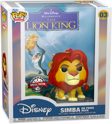 The Lion King - Simba on Pride Rock Pop! VHS Covers Vinyl Figure