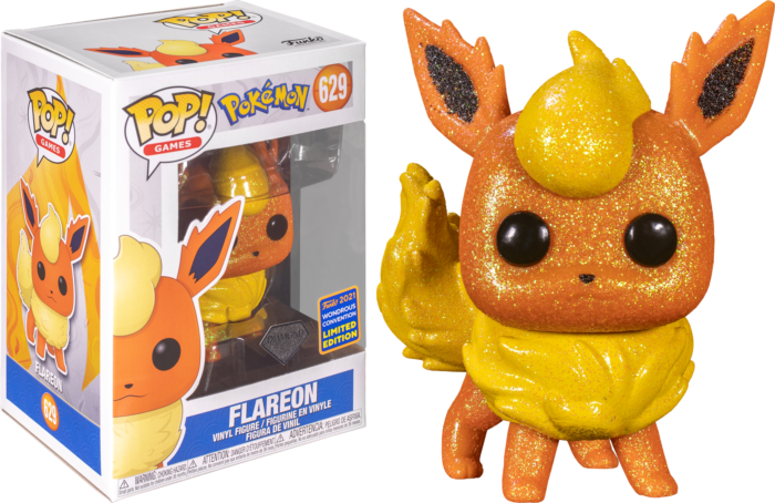 Pokemon - Flareon Diamond Glitter Pop! Vinyl Figure
