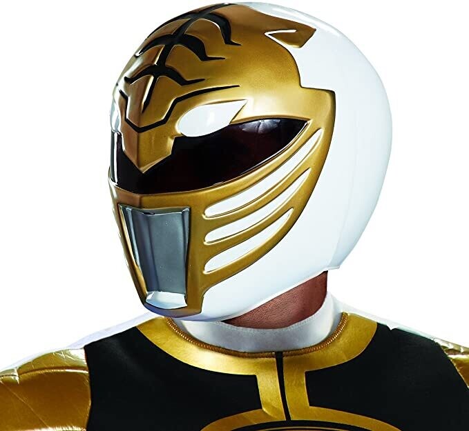 Power Rangers Adult White Ranger Helmet Mask