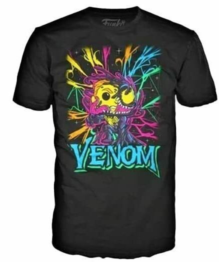 Venom Eddie Brock Blacklight Pop! Tee (Size Extra Small)