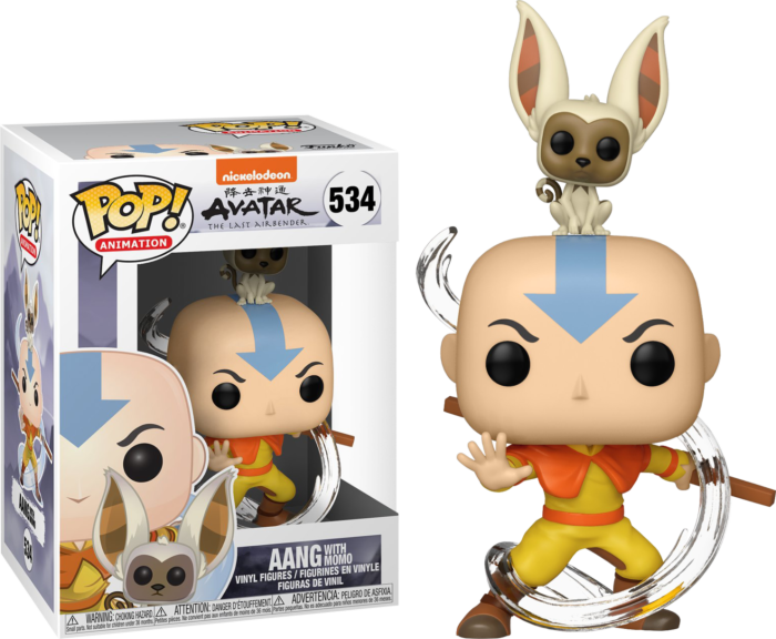 Avatar: The Last Airbender - Aang with Momo Pop! Vinyl Figure