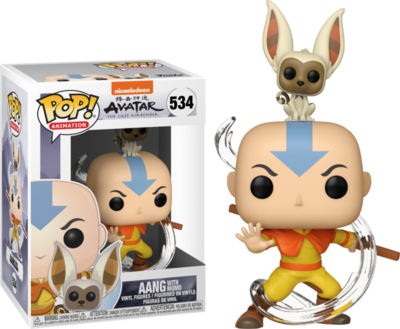 Avatar: The Last Airbender - Aang with Momo Pop! Vinyl Figure