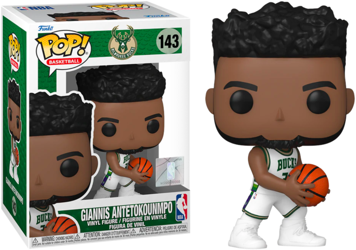 NBA Basketball - Giannis Antetokounmpo Milwaukee Bucks 2021 City Edition Jersey Pop! Vinyl Figure