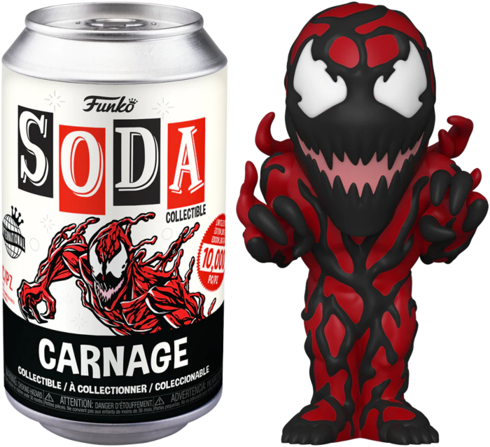 Spider-Man - Carnage Vinyl SODA Figure in Collector Can (International Edition)