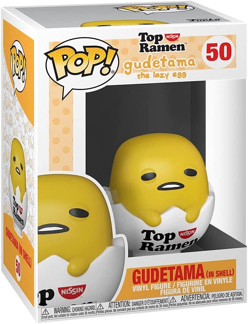 Sanrio: Gude x Nissin- Gudetama in Shell Pop! Vinyl Figure