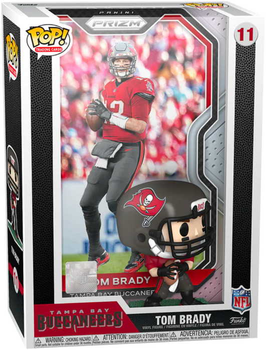 Pre-Order: NFL Football - Tom Brady Tampa Bay Buccaneers Pop! Trading Card with Protector Case