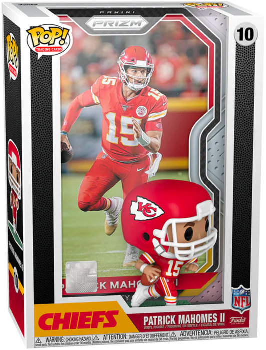 NFL Football - Patrick Mahomes Kansas City Chiefs Pop! Trading Card with Protector Case