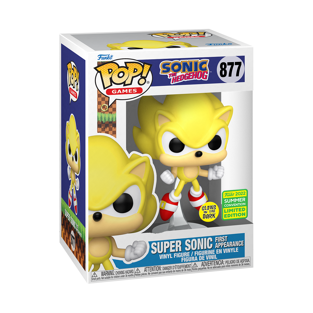 Sonic - Super Sonic 1st App Glow Pop! Vinyl Figure