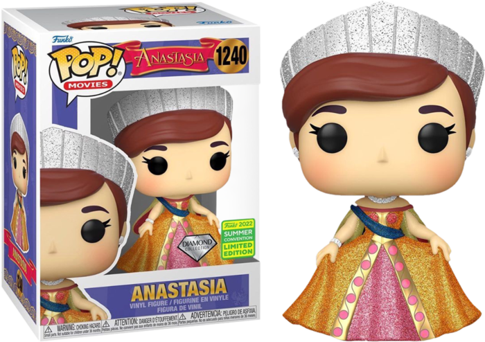 Anastasia (1997) - Anastasia with Gold Dress Diamond Glitter Pop! Vinyl Figure (2022 Summer Convention Exclusive)