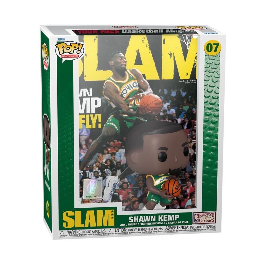Pre-Order: NBA Basketball SLAM - Shawn Kemp Pop! Magazine Cover