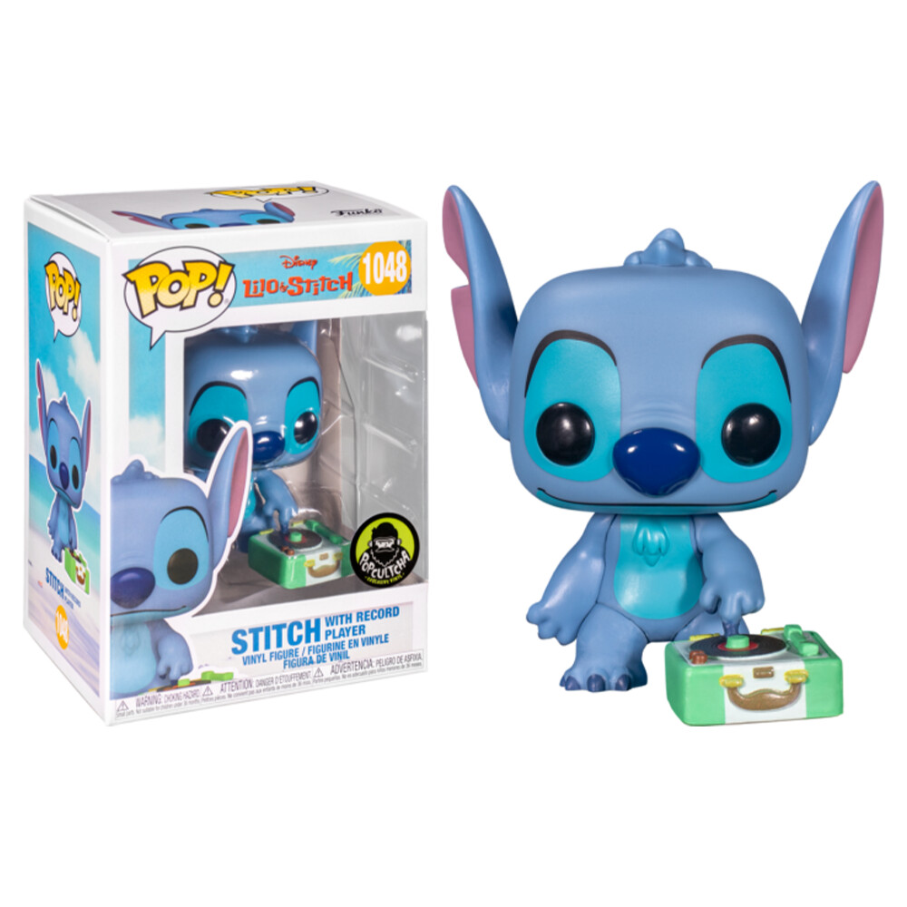 Lilo and Stitch- Stitch with Record Player Pop! Vinyl Figure (Popcultcha Exclusive)