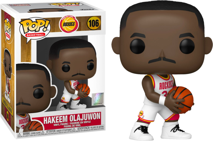 NBA Basketball - Hakeem Olajuwon Houston Rockets Pop! Vinyl Figure