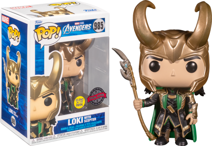The Avengers - Loki with Sceptor Pop! Vinyl Figure