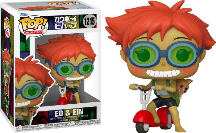 Cowboy Bebop - Ed &amp; Ein on Scooter Pop! Vinyl Figure