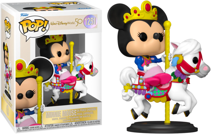 Walt Disney World: 50th Anniversary - Minnie Mouse on Prince Charming Regal Carrousel Pop! Vinyl Figure