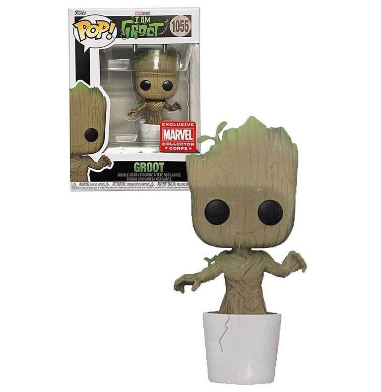 Marvel- I Am Groot - Groot Breaking Out Pop! Vinyl Figure (Marvel Collector Corps Exclusive)