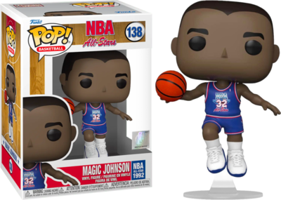 NBA Basketball - Magic Johnson Blue 1991 All Star Jersey Pop! Vinyl Figure