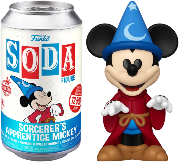 Fantasia - Sorcerer Mickey Vinyl SODA Figure in Collector Can (International Edition)