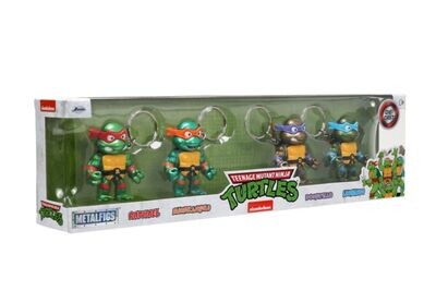 Teenage Mutant Ninja Turtles (TV 1987) - Turtles 2.5&quot; Metal Figures Keychain 4 Pack