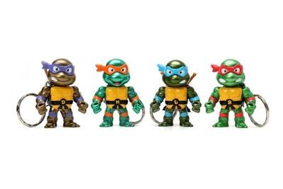 Teenage Mutant Ninja Turtles (TV 1987) - Turtles 2.5" Metal Figures Keychain 4 Pack - alternate product image 2