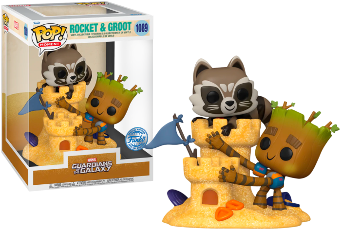 Guardians of the Galaxy - Rocket &amp; Groot Beach Day Pop! Moments Vinyl Figure