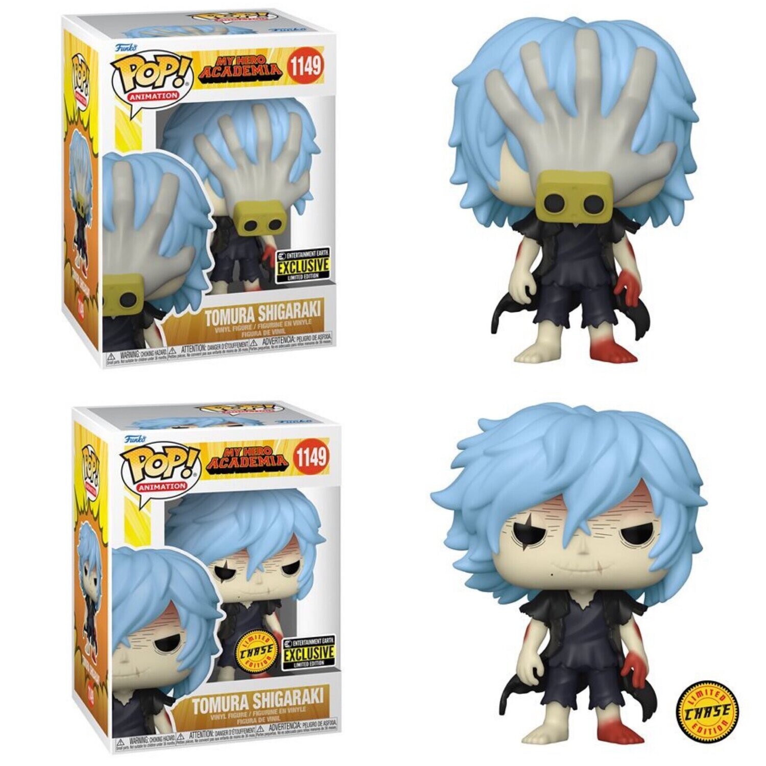 My Hero Academia - Tomura Shigaraki Pop! Vinyl Chase Bundle
(EE exclusive sticker) (set of 3)